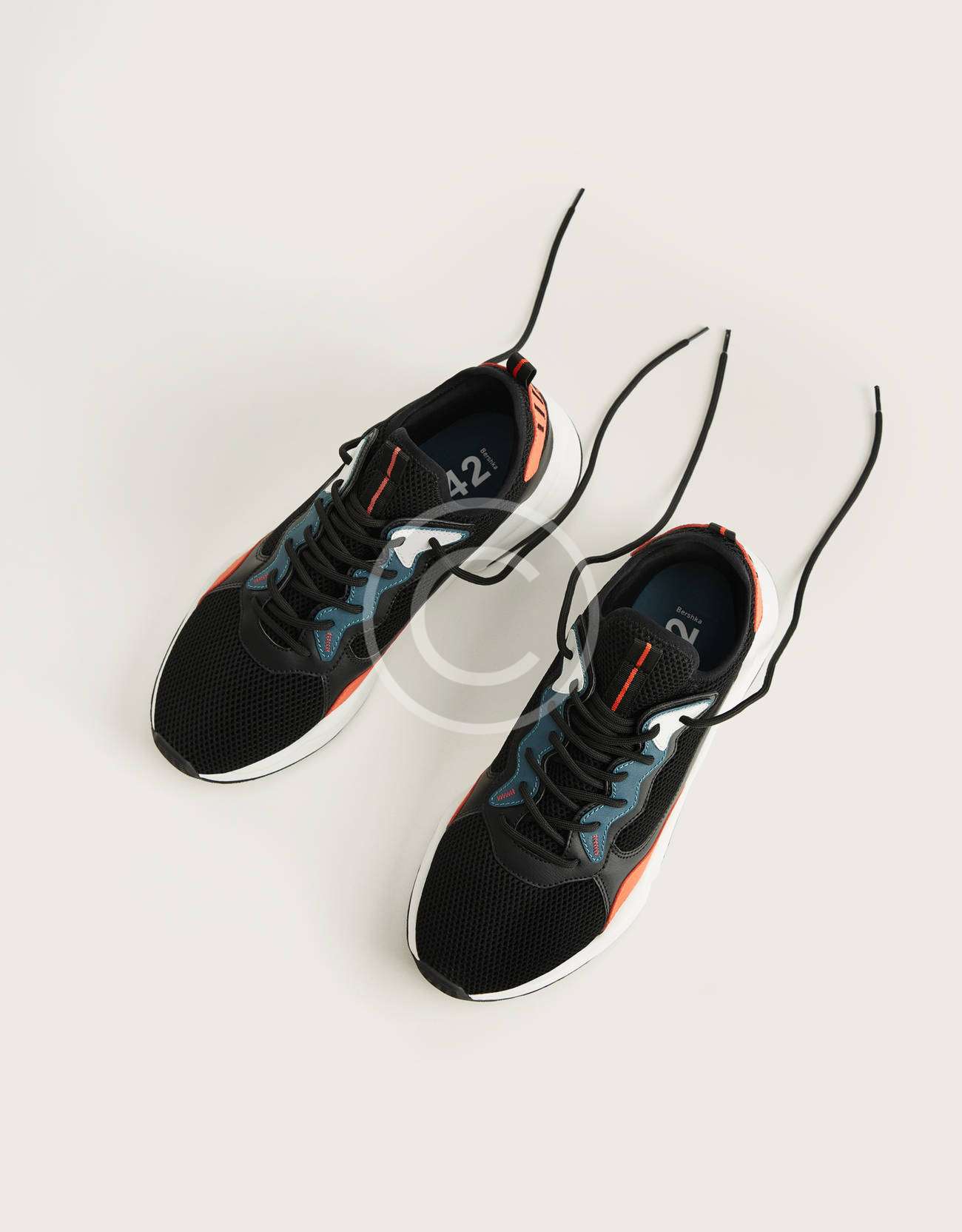 Men's contrast mesh trainers - Imagen 4