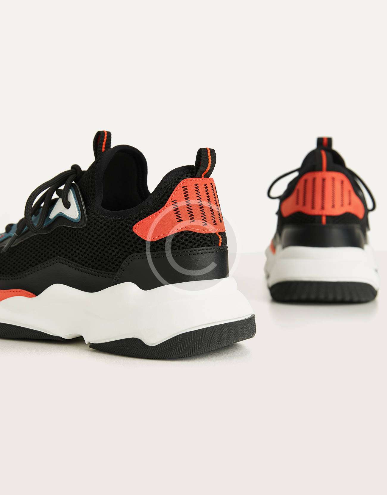 Men's contrast mesh trainers - Imagen 3